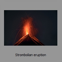 Strombolian eruption